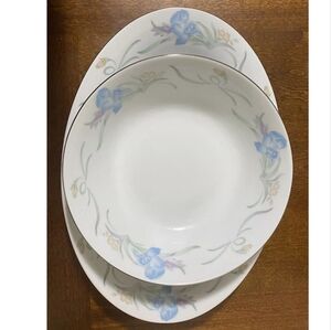 🌟 3 for $15 Deal! 🌟Aristocrat china LILY Pattern 2 Piece Bowl & Platter